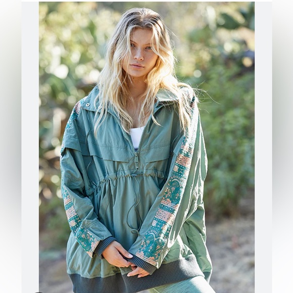 FP Movement by Free People Jackets & Blazers - FP Movement by Free People She Fly Embroidered Parka